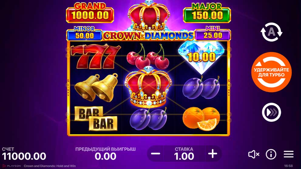 Crown And Diamonds Hold And Win 2